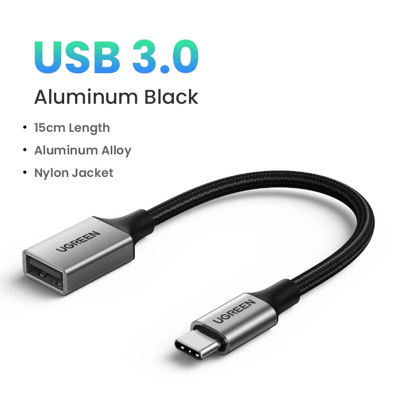 USB-C to USB 3.0 OTG Adapter for Smartphones and Laptops