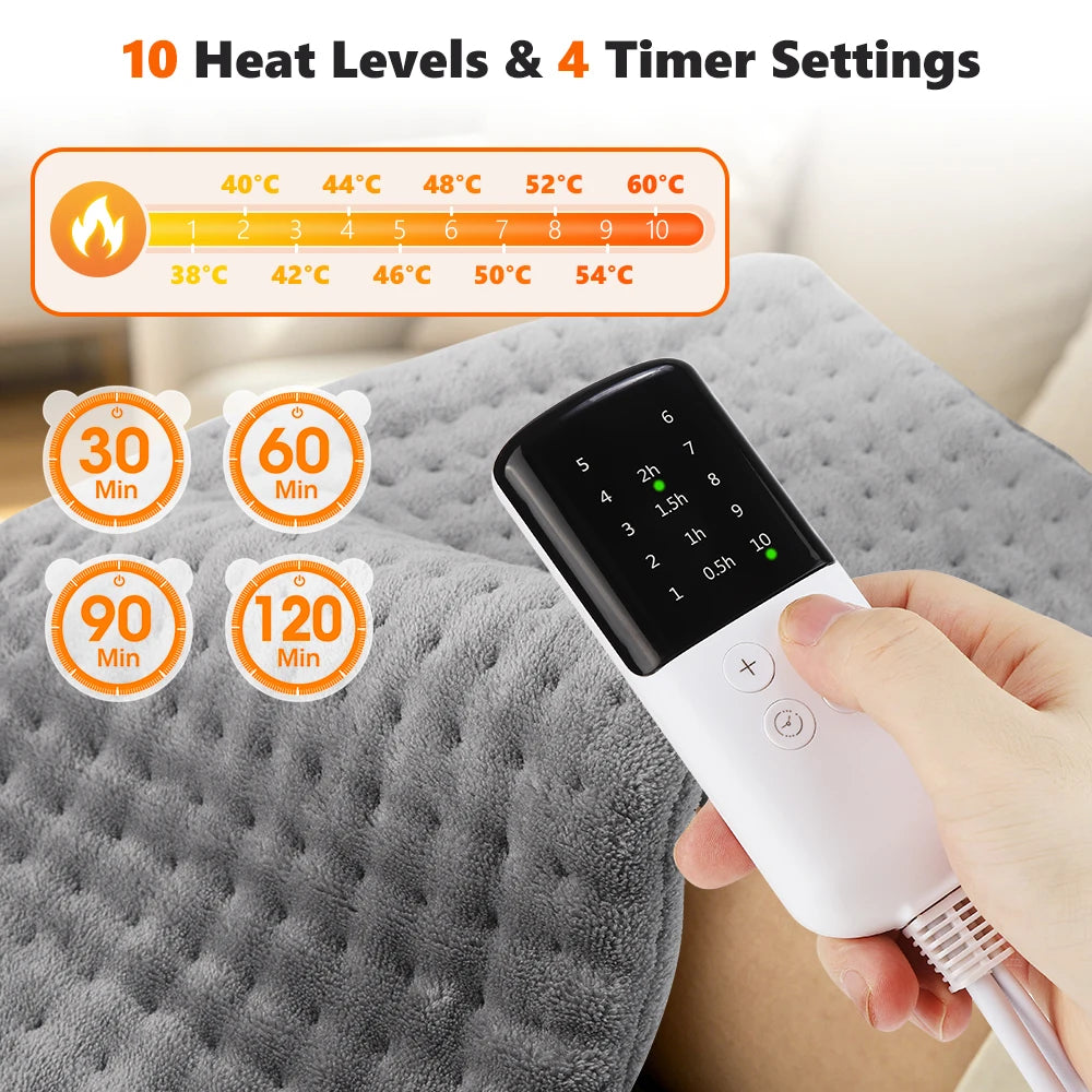 Electric Heating Pad for Back and Leg Pain Relief