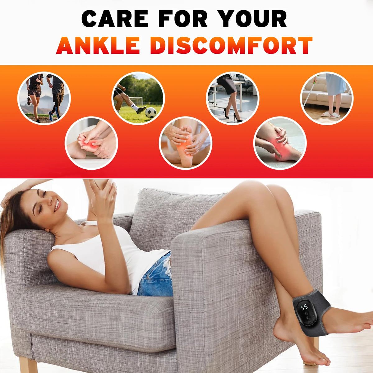 Vibration Ankle and Wrist Massager Wrap