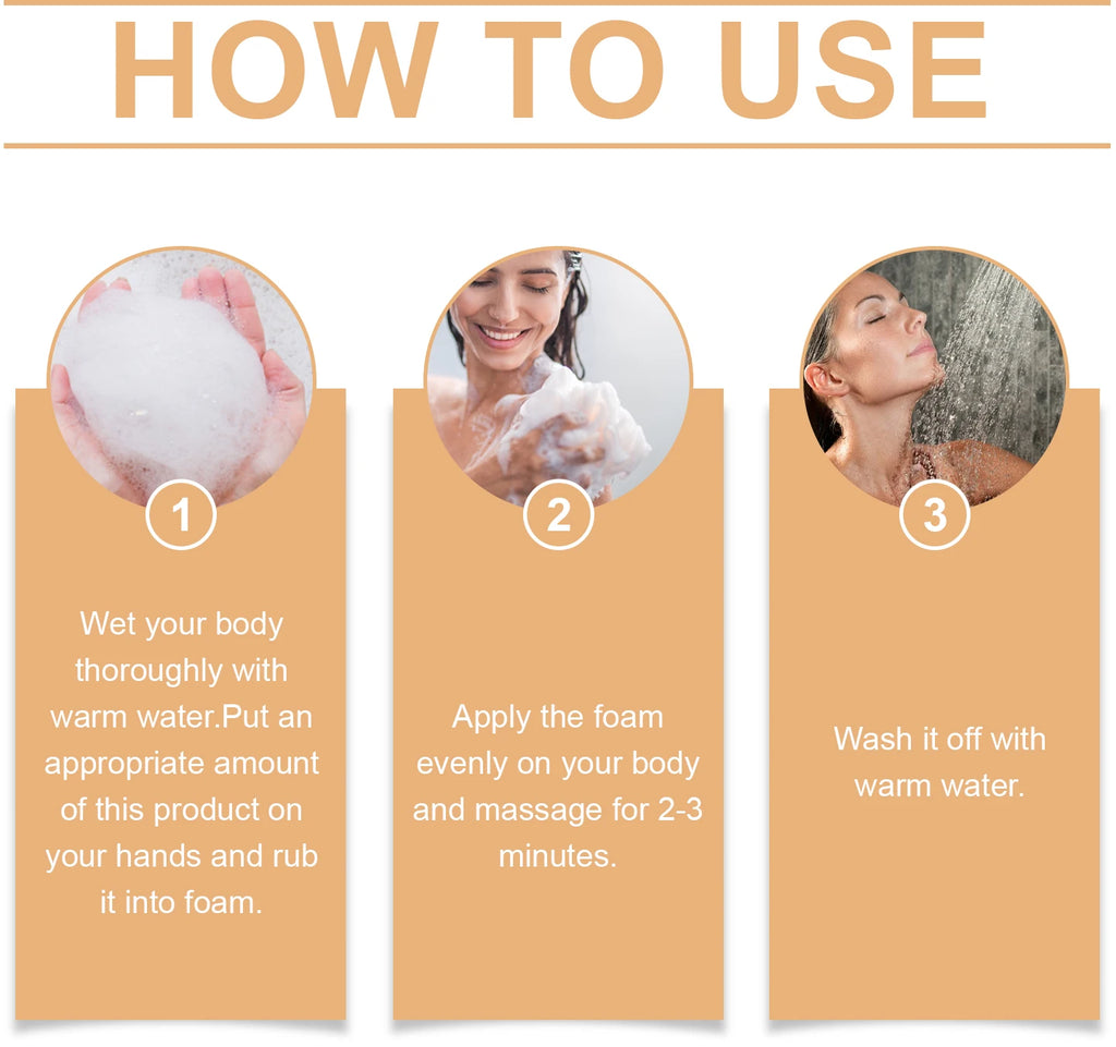 Exfoliating Persimmon Body Wash for Odor Control