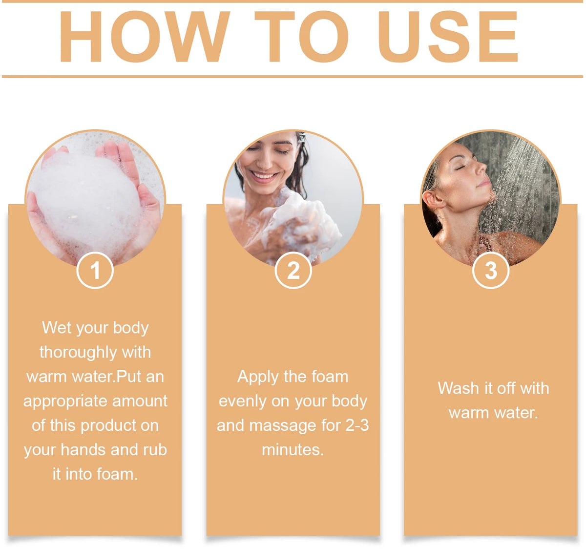 Exfoliating Persimmon Body Wash for Odor Control