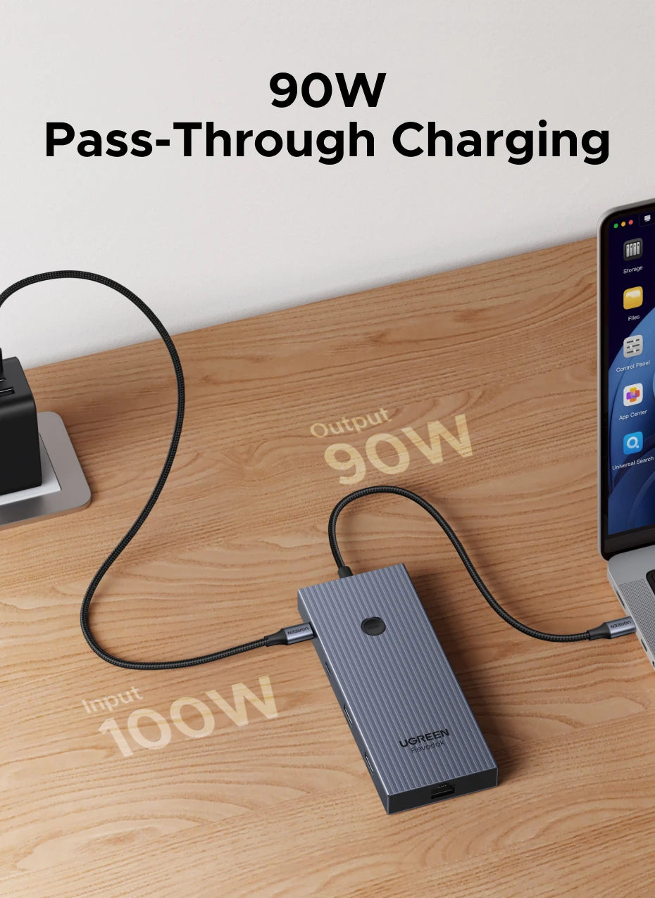 9-in-1 USB-C Hub with 4K 60Hz HDMI and 100W PD Charging