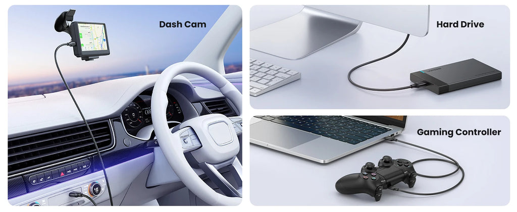 Mini USB to USB Fast Data Transfer and Charging Cable