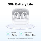 Wireless Open-Ear Bluetooth 5.4 Earbuds with Smart LCD Charging Case