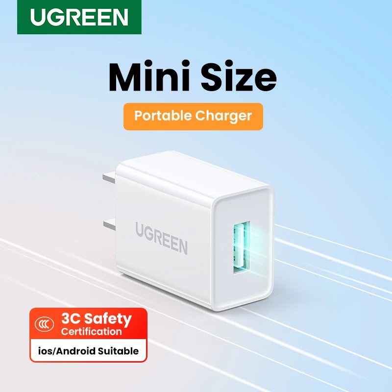 Compact 5W USB-A Wall Charger for Smartphones