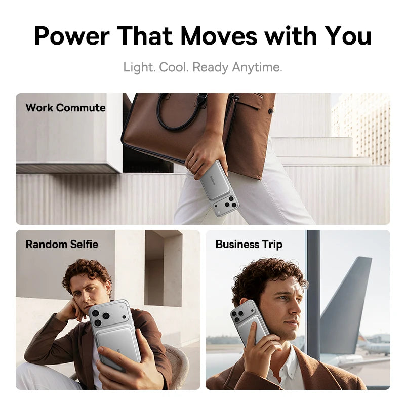 10000mAh Magnetic Wireless Power Bank with 30W Fast Charging