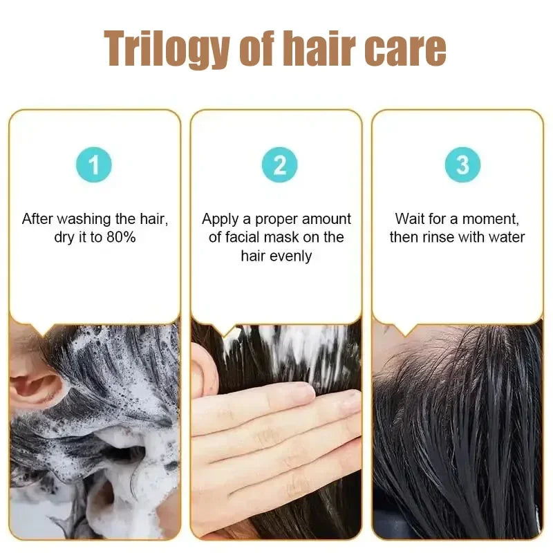 Professional Rice Repair Hair Mask for Dry and Damaged Hair