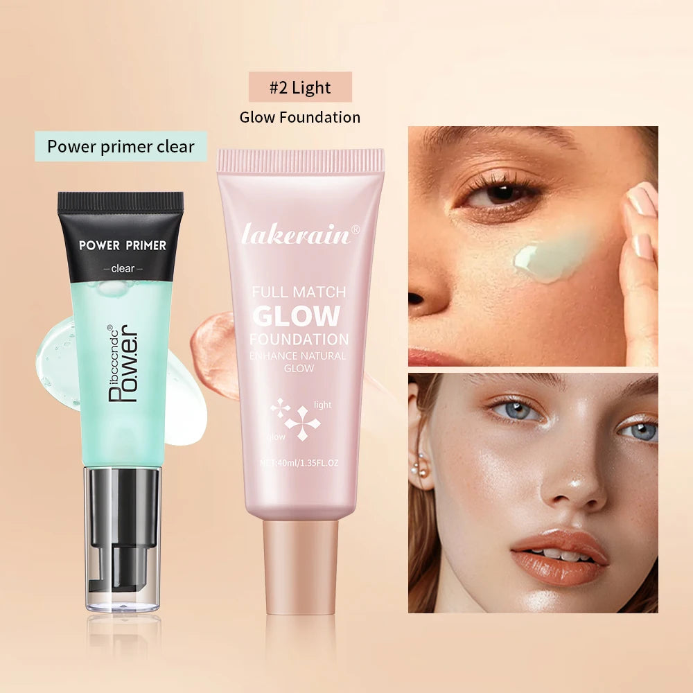 Hydrating Primer and Glow Foundation Makeup Set