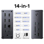 14-in-1 USB-C Triple Display Docking Station with 100W PD
