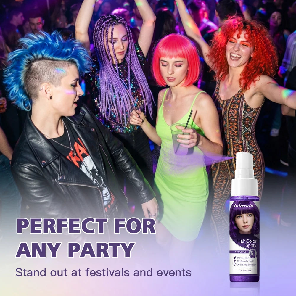 Temporary Washable Hair Color Spray for Parties and Styling