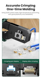 Multifunctional Ethernet Cable Crimper for RJ45 and RJ12 Connectors