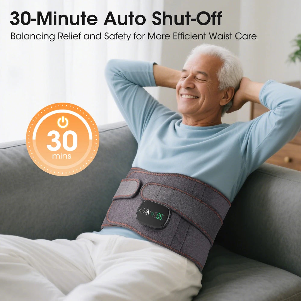 Cordless Heated Waist Massage Belt with Vibration