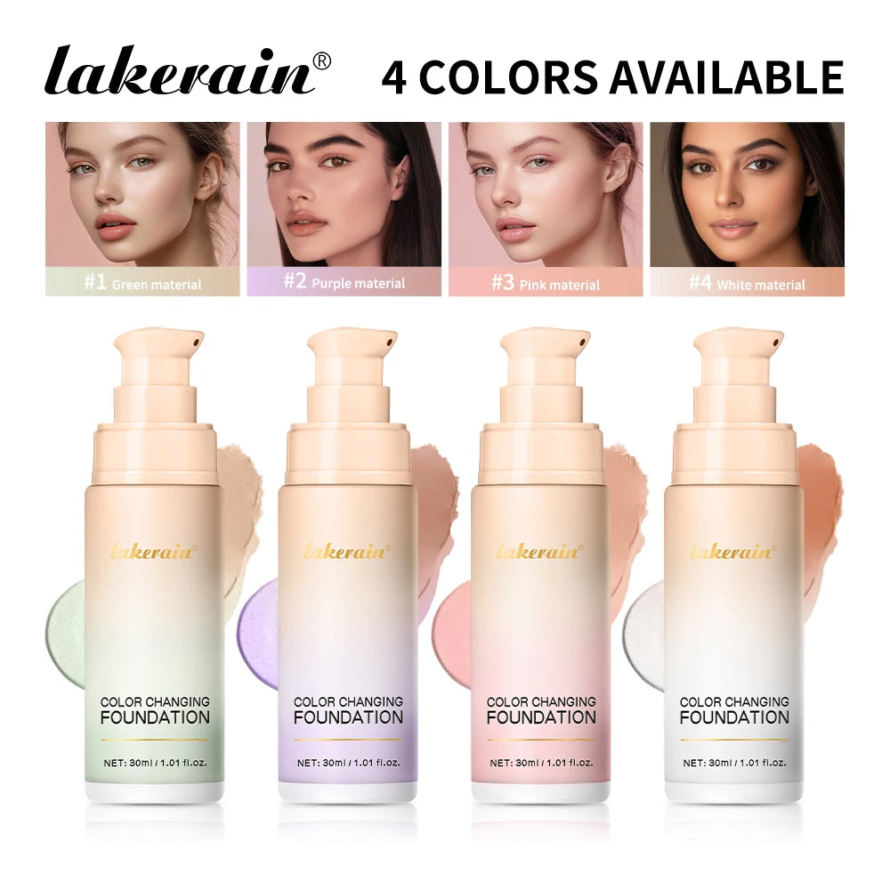 Color-Changing Liquid Foundation for Flawless Skin Tone - 1