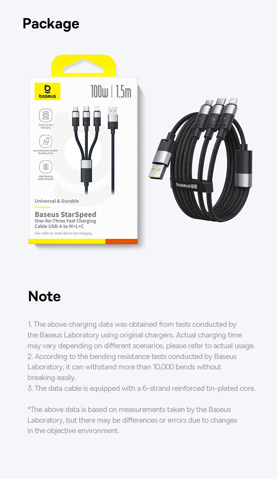 3-in-1 100W Fast Charging Cable for Phone and Laptop - 19