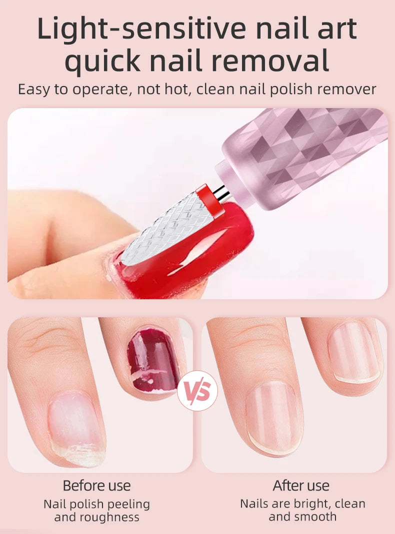 Cordless Electric Nail Drill Kit for Manicure and Pedicure - 9