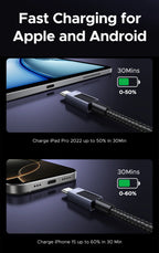 60W USB-C to USB-C Fast Charging and Data Cable
