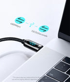 100W USB-C Fast Charging Cable with Digital Power Display