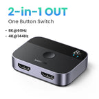 8K 60Hz HDMI 2.1 Switcher 2 In 1 Out