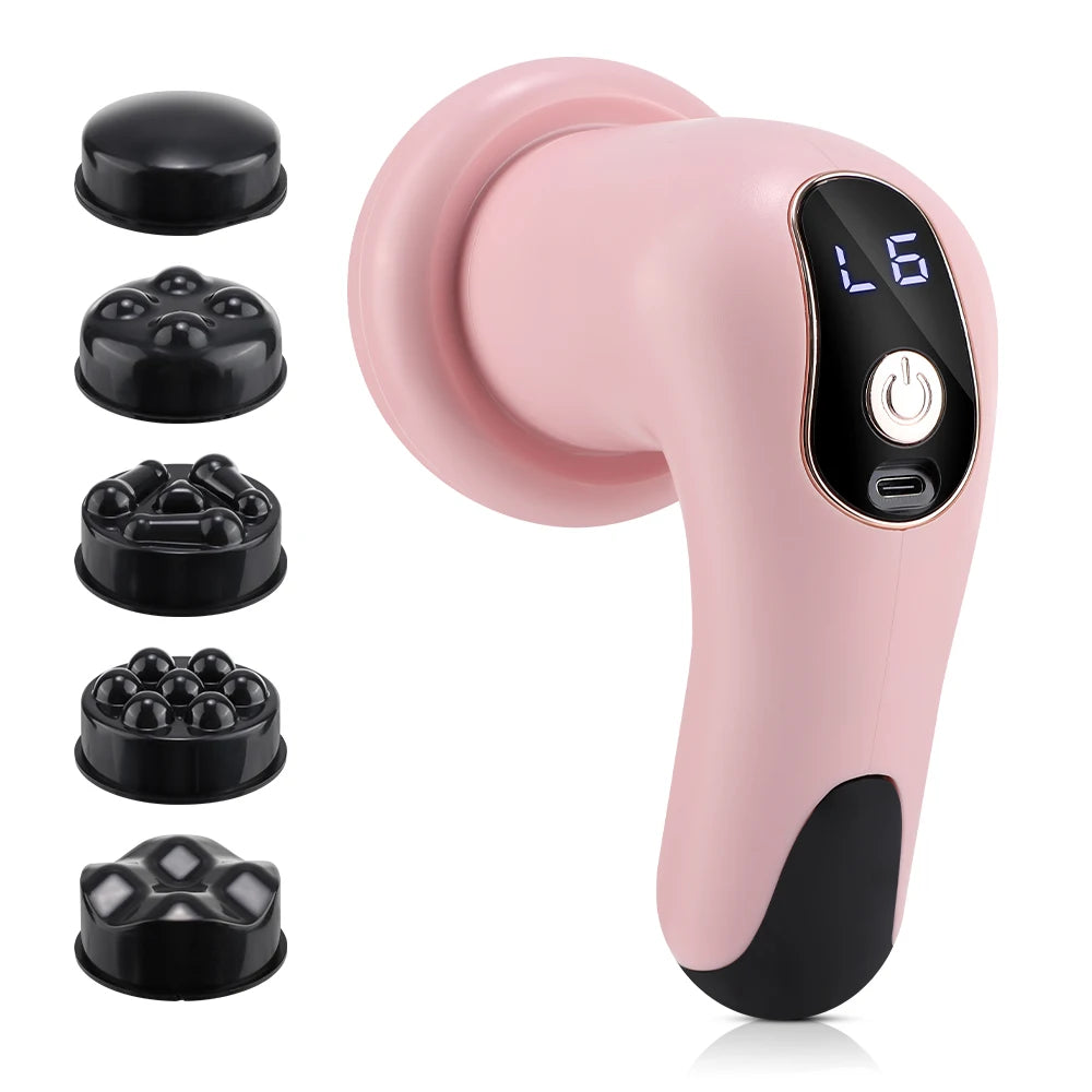 Handheld Electric Body Massager with 5 Massage Heads