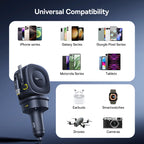 100W Fast Charging 4-Port Retractable Car Charger