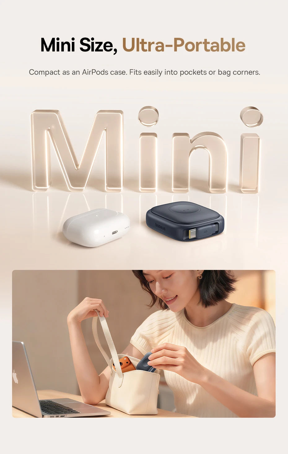 100W Retractable Fast Charging Cable with Watch Wireless Charger