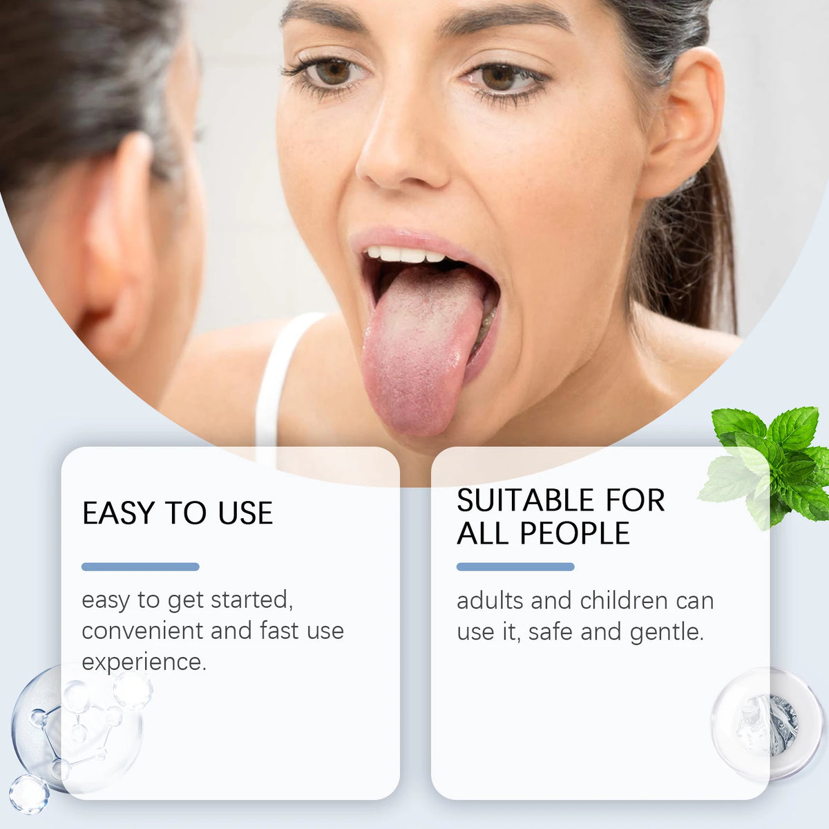 Tongue Cleaning Gel and Scraper Kit for Fresh Breath