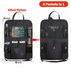 Car Seat Back Organizer with Tablet Holder and Storage Pockets