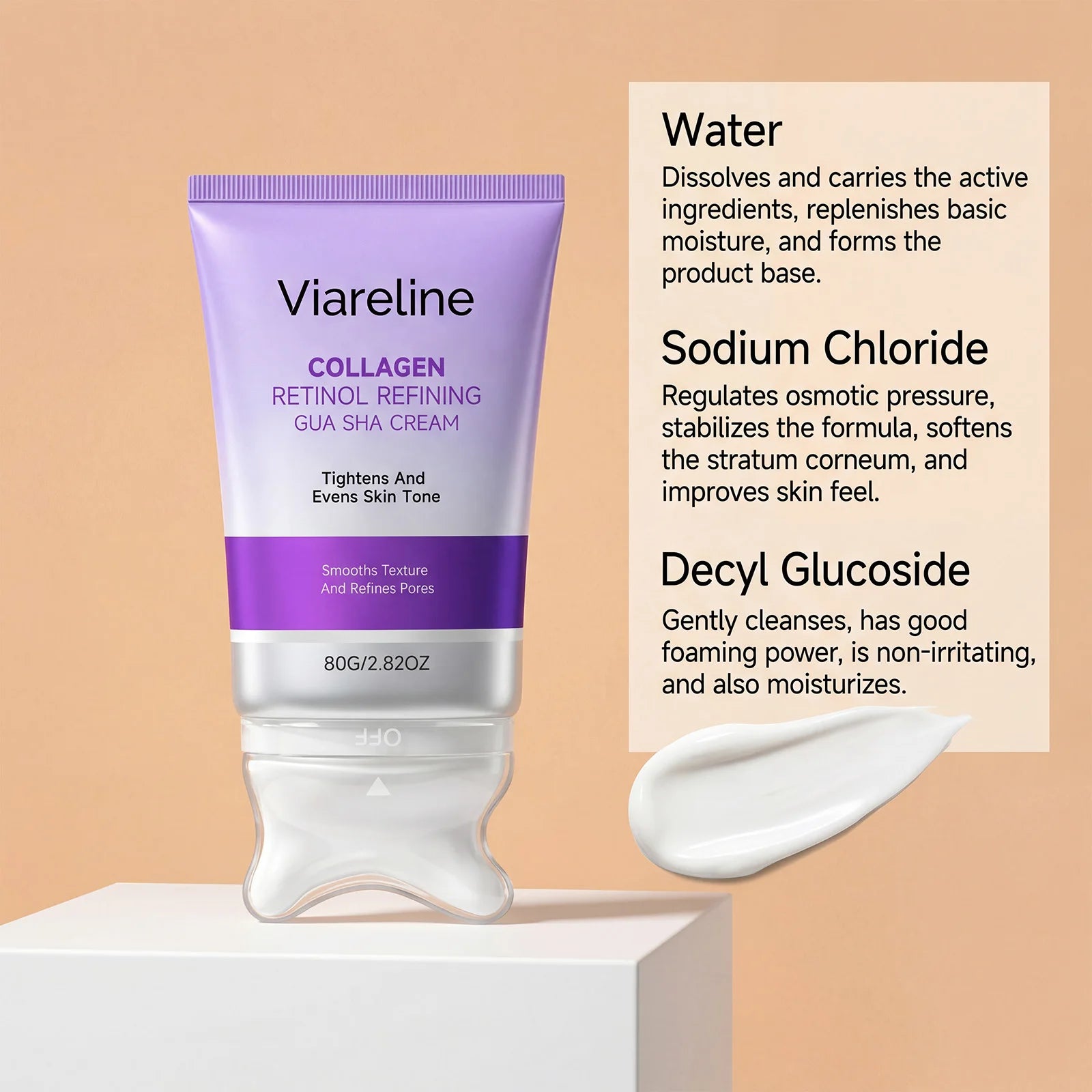 Collagen Retinol Sculpting Gua Sha Facial Cream - 8