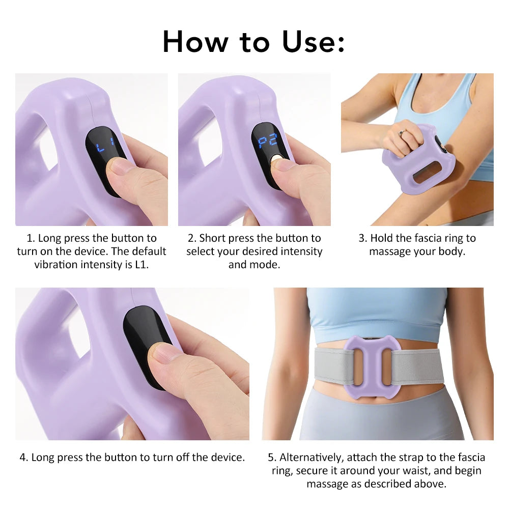 Electric Vibration Body Shaping and Fascia Massage Ring