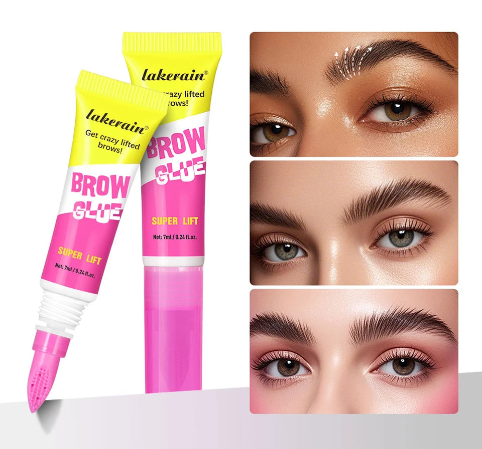 Long-Lasting Eyebrow Lamination Styling Gel with Built-In Comb