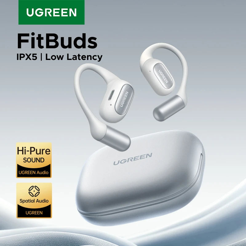 Open-Ear Wireless Bluetooth Sport Earbuds with Charging Case - 1