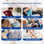 Electric Lumbar Back Stretcher and Waist Massager with Remote