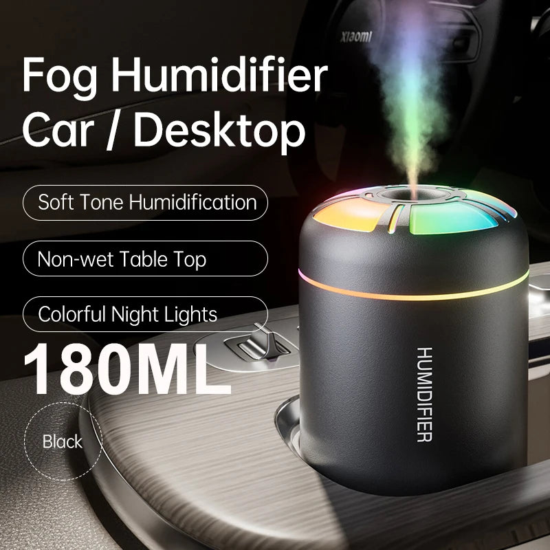 Ultrasonic Portable Mini USB Air Humidifier with RGB LED Light