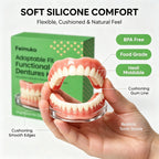 Comfort Fit Silicone Snap-On Dentures for Instant Smile