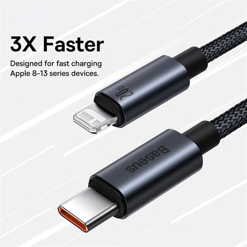 20W USB-C to Lightning Fast Charging Data Cable