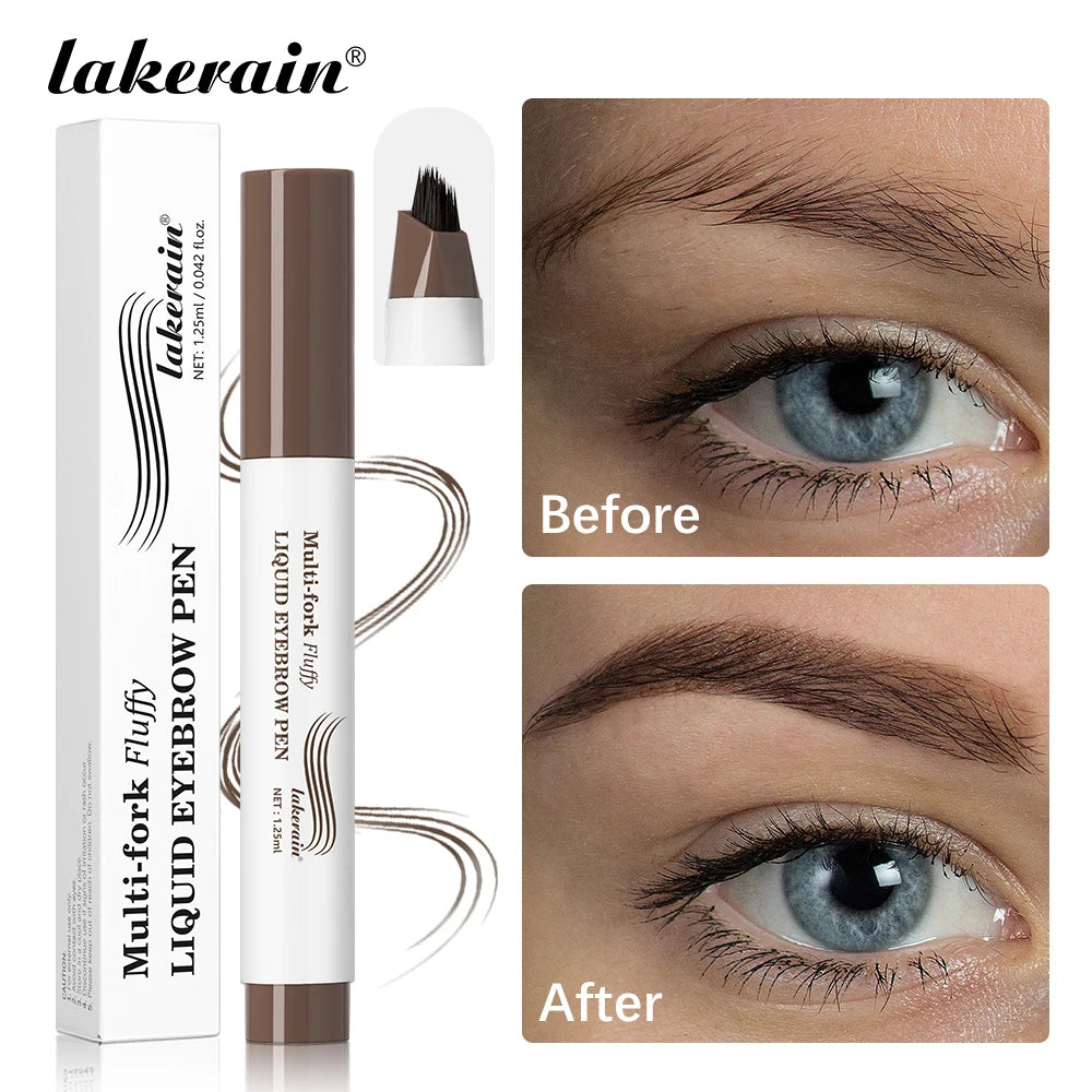 Waterproof Multi-Fork Liquid Eyebrow Pen