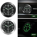 Luminous Quartz Analog Clock for Car Dashboard Boat and Bike