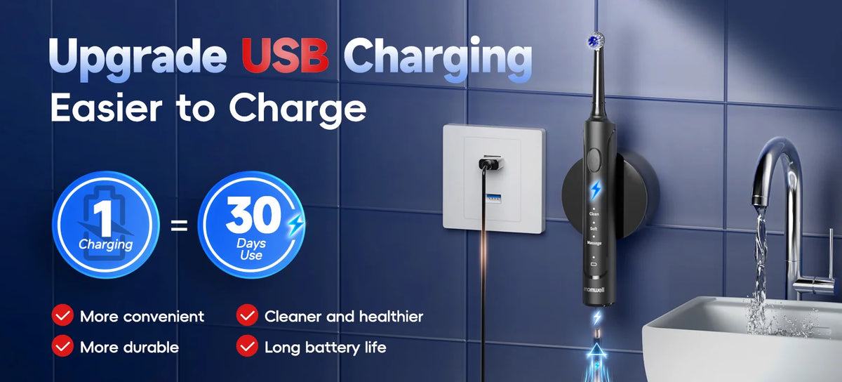 Portable Oral Irrigator and Electric Toothbrush Set