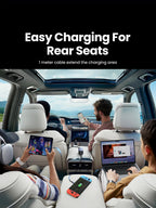 150W Fast Car Charger with 4 USB-C and USB-A Ports