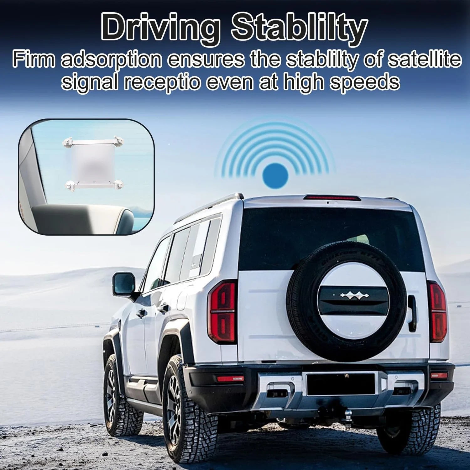 Suction Cup Car Mount for Starlink Mini Sunroof and Window