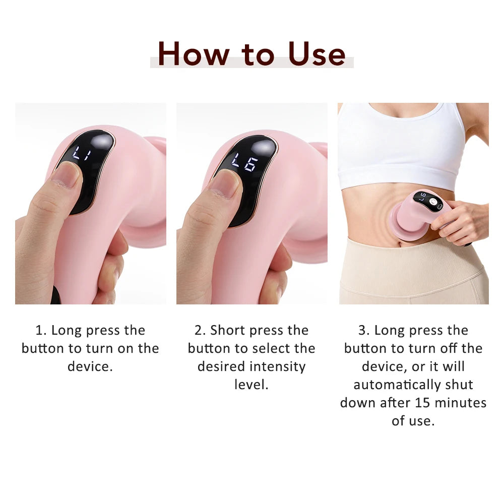 Handheld Electric Body Massager with 5 Massage Heads