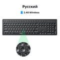 Wireless 2.4GHz Full-Size Computer Keyboard for Laptop and Desktop