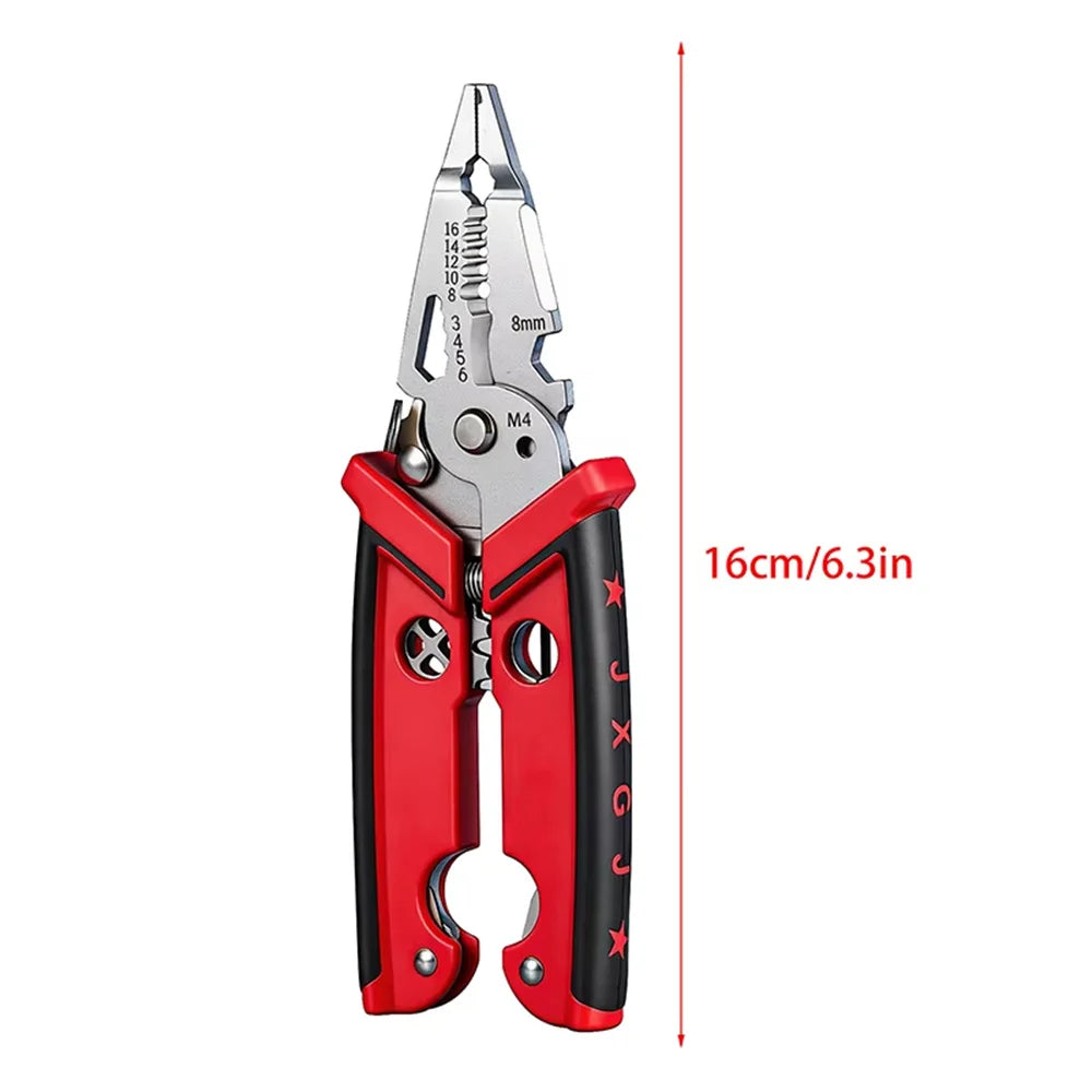 18-in-1 Multifunction Wire Stripper, Cutter, and Crimping Tool