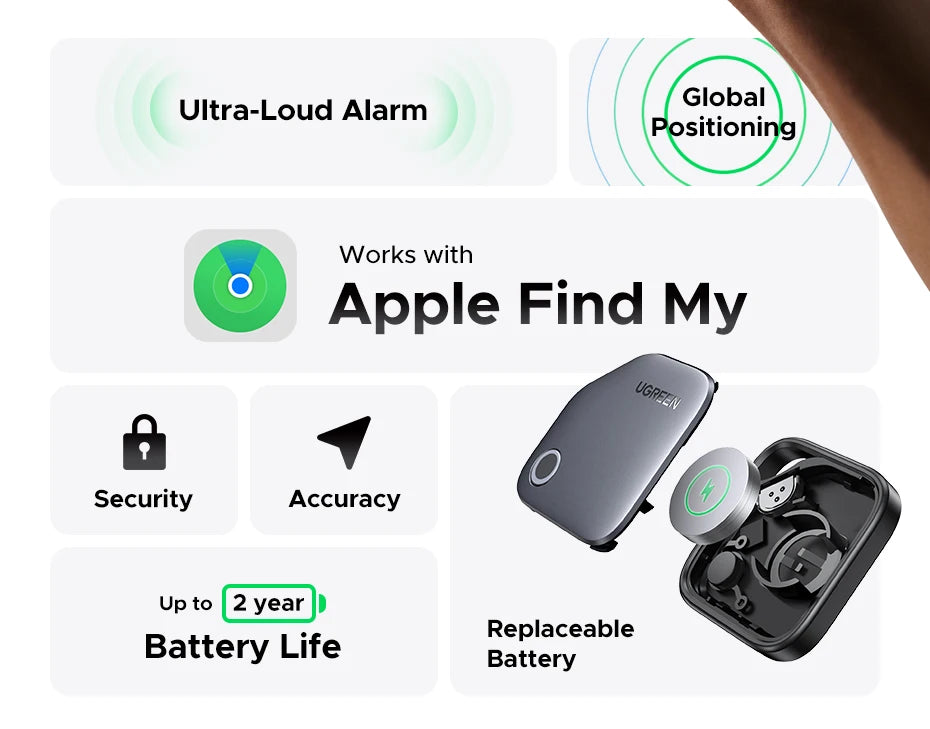 Bluetooth Item Tracker for Apple Find My Network