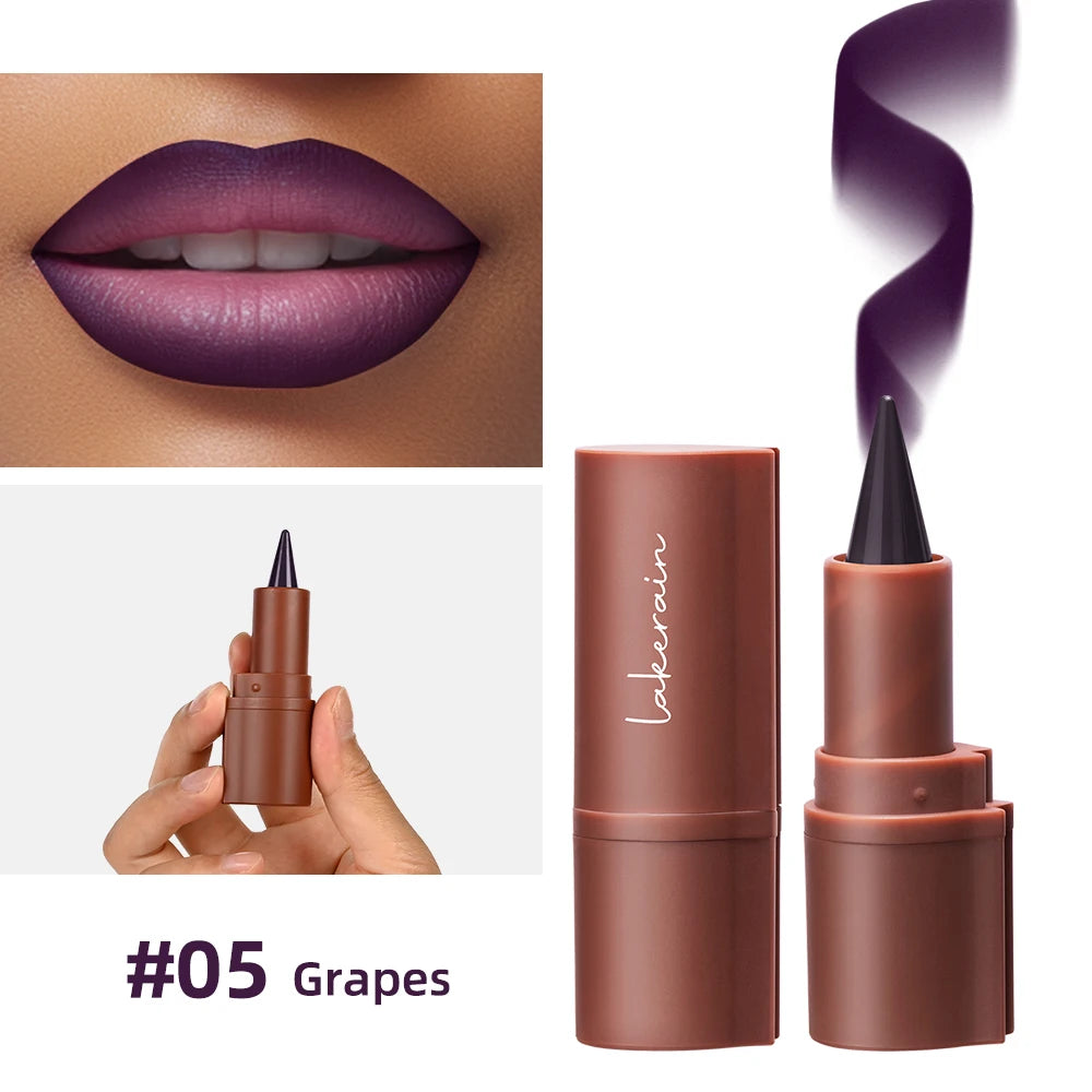 2-in-1 Waterproof Matte Lipstick and Lip Liner - 37