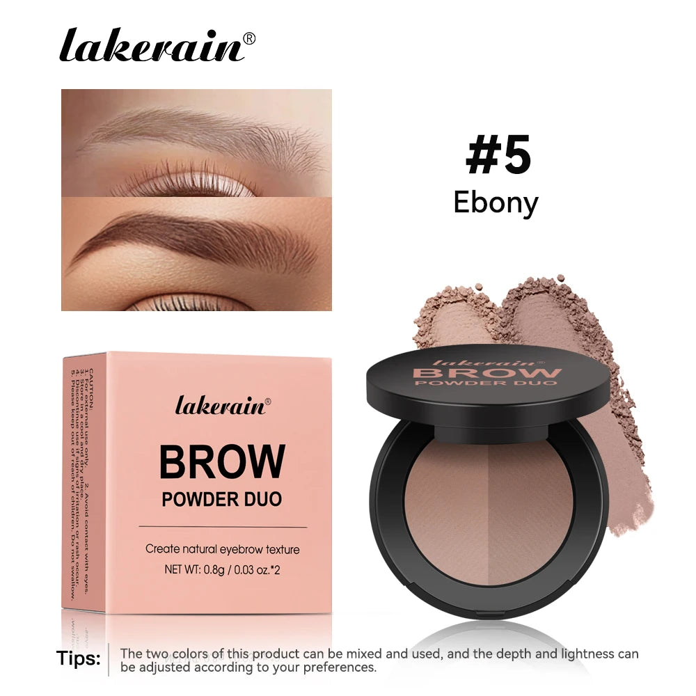 Two-Color Eyebrow Powder Duo for Natural Brows and Contouring