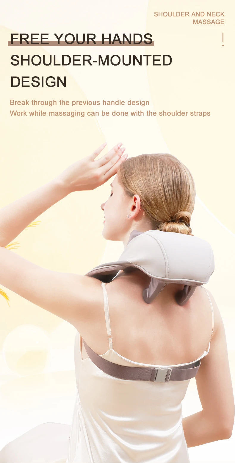 Wireless 6D Neck and Shoulder Deep Tissue Massager with Heat - 12