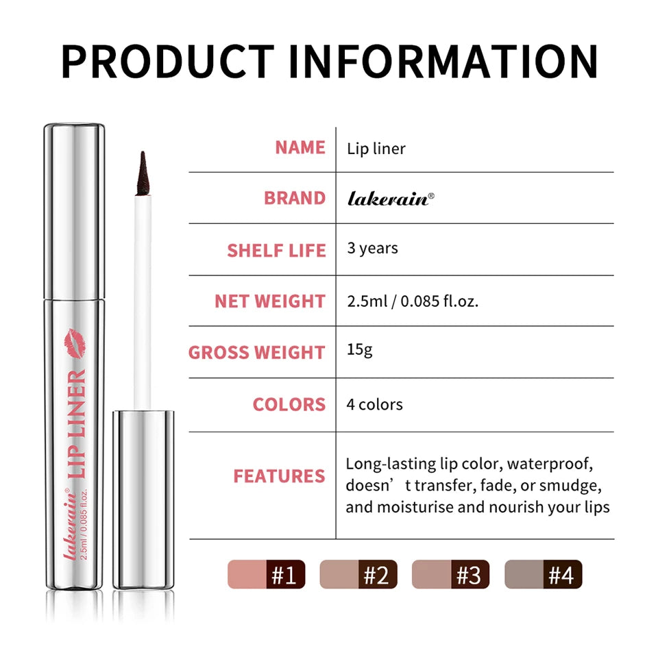 Waterproof Peel-Off Lip Liner Tattoo Stain - 19