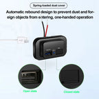 Dual USB Fast Car Charger Socket PD and QC 3.0 for 12V 24V Vehicles