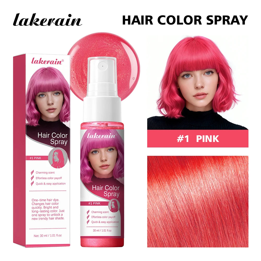 Temporary Washable Hair Color Spray for Parties and Styling - 26